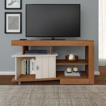 Imagem de Rack para TV Até 47 Polegadas Royal Cinamomo/Off White - Artely
