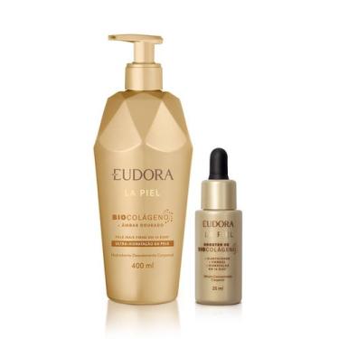 Imagem de Eudora Kit La Piel: Hidratante Corporal Âmbar Dourado 400ml + Sérum Co