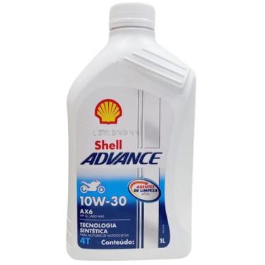 Imagem de Óleo Motor Advance 4T AX6 10W30 SL MA2 1L - Shell