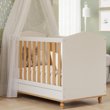 Imagem de Berço Americano 100% MDF 3 em 1 Mini cama Montessoriana - Faura, Off W