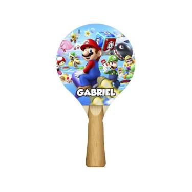 Imagem de Raquete para Tênis de Mesa Personalizado com Nome 24,5x13,5 Kit 50un M