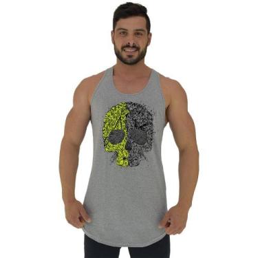 Imagem de Regata Longline Estampada Masculina MXD Conceito Caveira Elemental, Ma