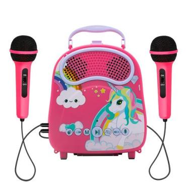 Imagem de Máquina de karaokê NA Kids com alto-falante Bluetooth de 2 microfones 