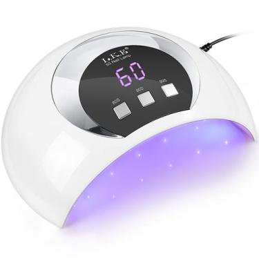 Imagem de Lâmpada de Unhas LED UV Wisdompark 54W com Sensor Automático