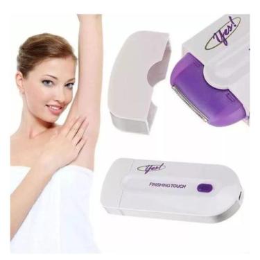 Imagem de Depilador Intimo Elétrico Feminino Depilação Inteligente Cor Branco - 