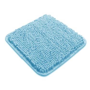 Imagem de Yeaban Tapetes de banheiro pequenos 30,5 x 30,5 cm – Tapetes de banho de chenille grossos | Tapete de banho absorvente e lavável, antiderrapante, tapetes macios e macios para banheiro, chuveiro, pia