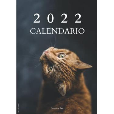 Imagem de Calendario 2022: calendario annuale e planner mensile per gli amanti dei gatti | idea regalo | edizione premium