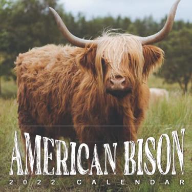 Imagem de American Bison 2022 Calendar: From January 2022 to December 2022 - Square Mini Calendar 8.5x8.5" - Small Gorgeous Non-Glossy Paper
