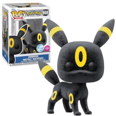 Imagem de Funko Pop Pokemon Umbreon Noctali com pelo #948 – Edição Especial Exclusiva Flocada – Boneco Pop