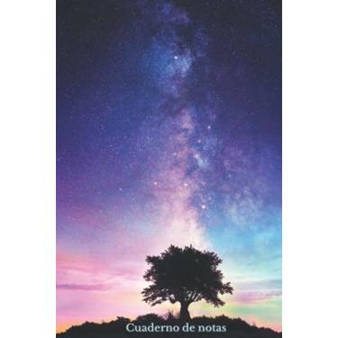 Imagem de Cuaderno de notas: Árbol y Vía Láctea – Tapa Dura – Gorgeous Journal – Cuaderno forrado – 108 páginas – 15,24 x 22,86 cm – 6 x 9 – Ideas de regalo – Hermosa foto