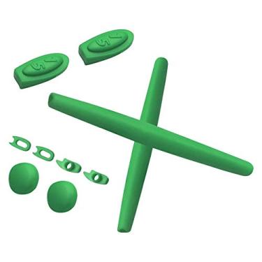 Imagem de Meias auriculares e protetores de nariz para óculos de sol Oakley Romeo 1, Kits de borracha verde-escuro, Tamanho �nico