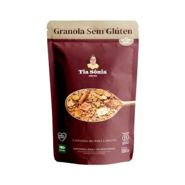 Imagem de Granola Sem Glúten Vegano Castanhas e Frutas 180g Tia Sônia