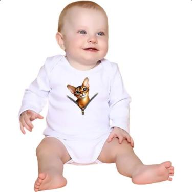 Imagem de Body intantil Gato Abyssinian no ziper - Alearts, G