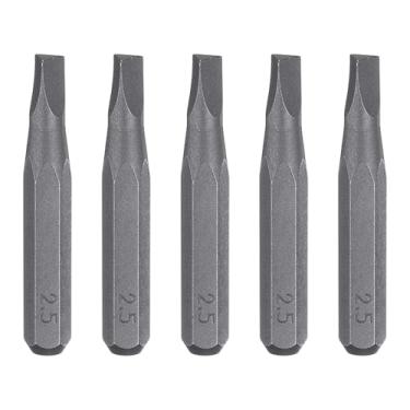 Imagem de HARFINGTON 5 peças TRI2.5 broca de chave de fenda triangular 5/81.3 cm haste sextavada 28 mm/1,1" comprimento cabeça triangular magnética sextavada broca de aço S2 chave de fenda para ferramentas
