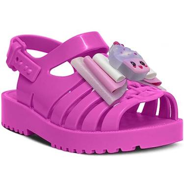 Imagem de Sandália Rasteira Feminina Nº 19 Ao 26 Infantil Cupcake 12.105 (Rosa Pink, BR, Criança de 1 a 3 anos, Numérico, 24)