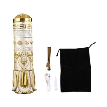 Imagem de Incensário elétrico para carro, presente de aniversário, suporte de incenso eletrônico, difusor de aroma para decoração de mesa de spa, Branco