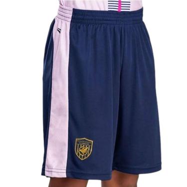 Imagem de Calção Penalty Futebol Infantil - Amarelo e Rosa 4-Masculino