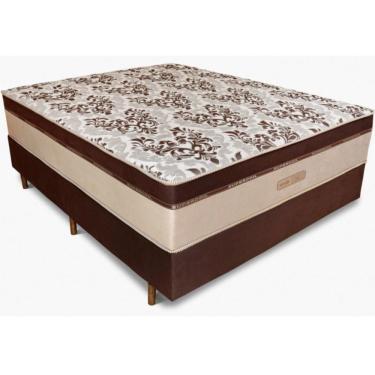 Imagem de Cama Box Casal Strong e colchão Ortho Essence Casal com molas ensacadas individuais 1,38 Marrom