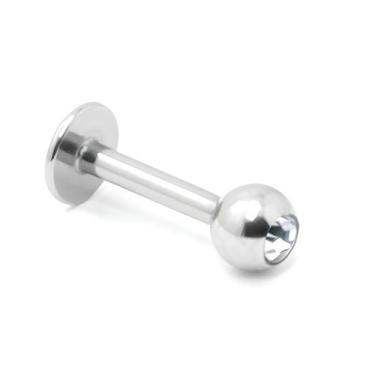 Imagem de Piercing Labret Ponto de Luz Titânio com Pedra - M2 Piercing