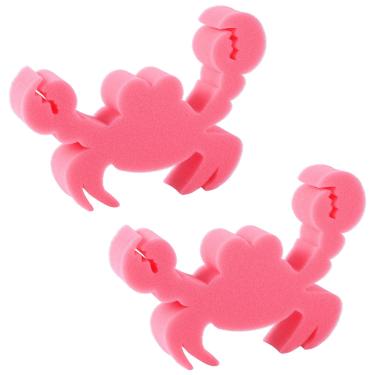 Imagem de BOXOB 2 peças de absorção de óleo de esponja de piscina, esponja absorvente de espuma de hidromassagem em forma de caranguejo, altamente elástica, esponja absorvente de óleo, acessórios de limpeza