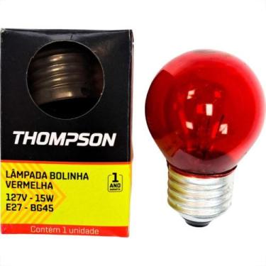 Imagem de Lampada Colorida Thompson 15Wx127V. Vermelha - Kit C/10 Pecas - MAC FE