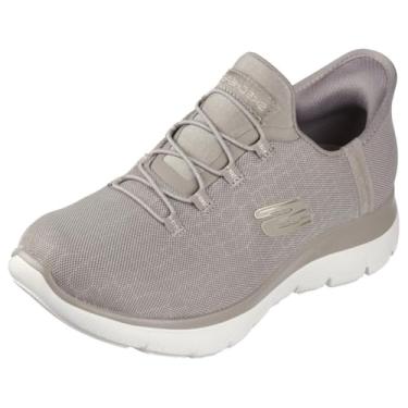 Imagem de Skechers Tênis feminino Summits Classy Night Hands Free Slip-in, Cinzento/dourado, 38