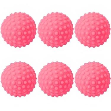 Imagem de Kit 06 Bolinha Cravo Fisioterapia Anti Stress Mão Bola Pet (Rosa)