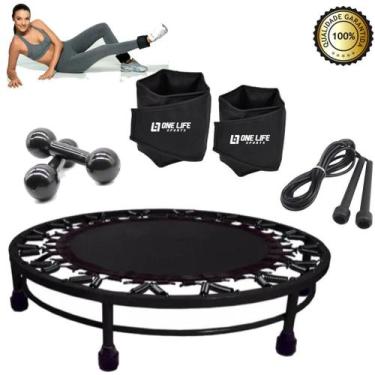 Imagem de Mini Jump + Corda + Caneleira 5 kg + Halter 2 kg - Infinity