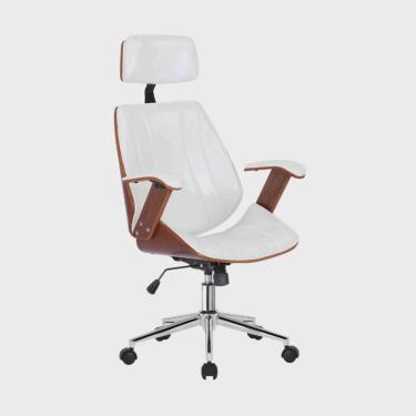 Imagem de Cadeira Escritório Presidente Giratória Kopenhagen com Apoia Cabeça Fratini Móveis