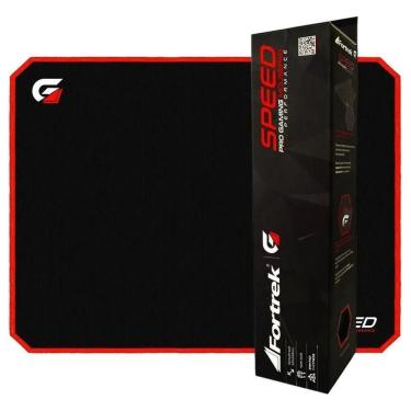 Imagem de Mouse Pad Gamer (320x240mm) Speed Mpg101 Vermelho Fortrek