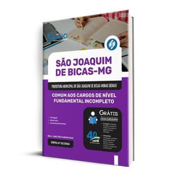 Imagem de Apostila Prefeitura São Joaquim Bicas Mg 2025 Comum Aos
