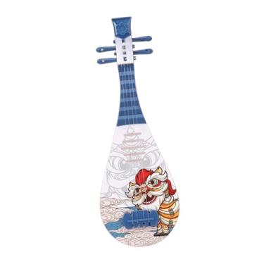 Imagem de YIJU Brinquedo musical de guitarra infantil, simulação ukulele brinquedo dança de brinquedos, mini brinquedo infantil pequeno brinquedo de guitarra, para , Azul