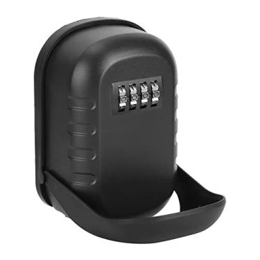 Imagem de Caixa de Armazenamento de Chave de Metal Montada na Parede de Akozon Com Trava Combinada - Suporte à Prova Externa à Prova d'água, Disponível Em Prata e Preto (Tampa à prova d'água prateada + 1