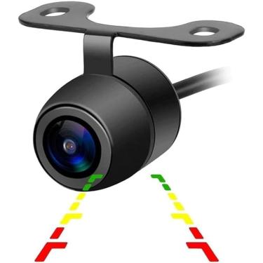 Imagem de Câmera De Ré Universal Automotiva Borboleta Parachoque Com Visão Noturna Colorida Carro Caminhão Van