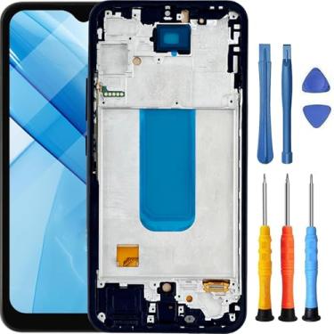 Imagem de Foufinin Substituição de tela para Samsung Galaxy A34 5G para Samsung A34 5G com moldura SM-A346E A346W SM-A346U SM-A346V Display LCD Touch Digitalizador Assembléia com ferramentas preta