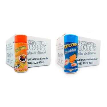 Imagem de Temperos Pipoca - Caixa 24 Un 12 Cheddar - 12 Molho Mexicano - Flavore