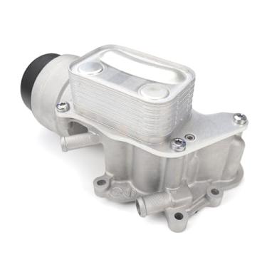 Imagem de 11428643749 Caixa de filtro de alumínio para refrigerador de óleo do motor para Mini Cooper 2007-2012 R55 R56 R57 R58 R59 N14 1.6L 11427546279