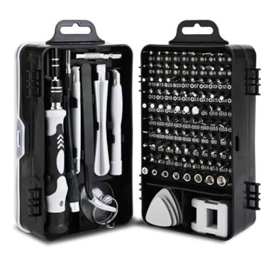 Imagem de Kit de Ferramentas de Precisão 115 em 1, Chaves Reparo de Celular, Notebook e Tablet, com Estojo