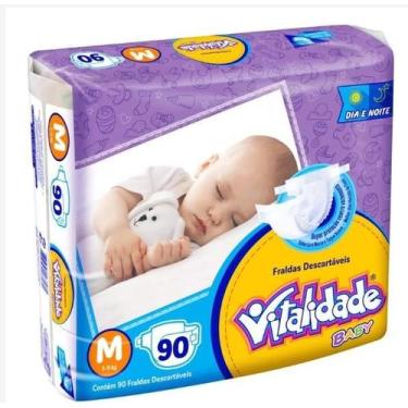 Imagem de Fralda Destartável INFANTIL Mega Pacotão VITALIDADE BABY Fraldas Infan
