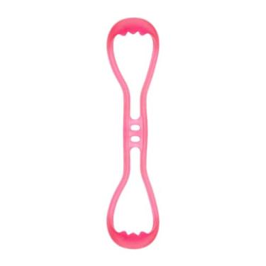 Imagem de Vaveren Figura 8 Faixa de Resistência Exercício Corda Elástica Maca Portátil Faixa Elástica para Ombro Braço Costas Escritório em Casa Pilates, Rosa