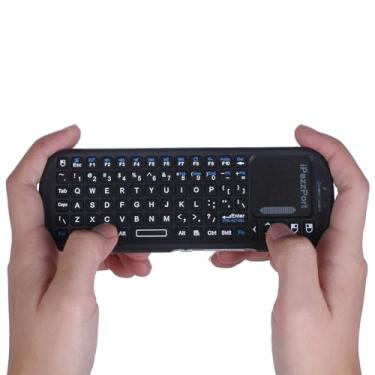 Imagem de iPazzPort Teclado Mini Sem Fio 2.4G com Combo de Mouse Touchpad, Teclado Controlador Leve e Portátil, Compatível com Android TV Box/PC/Tablets/PS4/Raspberry Pi 3/HTPC KP-810-19S