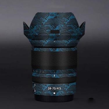Imagem de Camerea Adesivo antiarranhões para Nikon Z 24-70 mm F4S Coat Vinly película protetora corporal decalques capa 24-70 4 (azul onda)