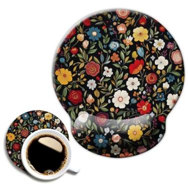 Imagem de Tapete de mouse Ergo Comfort Gel para descanso de pulso - Mouse pad ergonômico para escritório com suporte de pulso - antiderrapante, design de acessórios de mesa, tapete para decoração de casa e