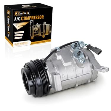 Imagem de Compressor de ar condicionado 1520410 com substituição de embreagem para Cadillac Escalade/ESV/EXT 2002-2009, adequado para Chevrolet Avalanche/Express/Colorado 4.3L/4.8L/5.3L/6.0L/6.2L 2002-2013