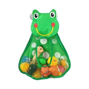 Imagem de Organizador De Brinquedos Para Banho De Bebê Grande, Rede De Malha Com
