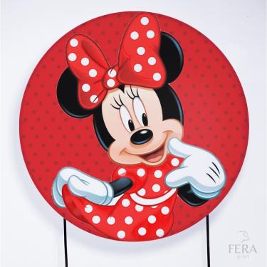 Imagem de Painel Decorativo para Festa 1,80x1,80 metros Vesti Fácil com Elástico Minnie - Fera Print