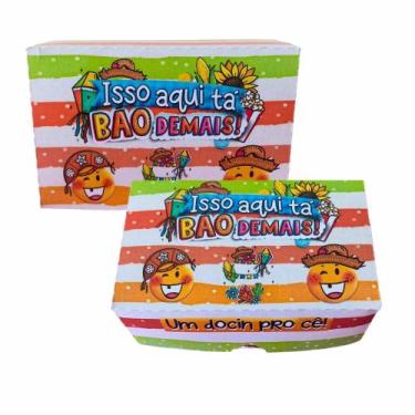 Imagem de 10 Caixinhas Docinho Junina - Isso Aqui Tá Bao Demais - Kibunitinho
