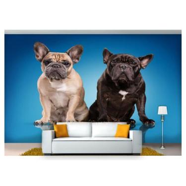 Imagem de Papel De Parede Animais Casal Cachorros 3D Anm150 - Você Decora