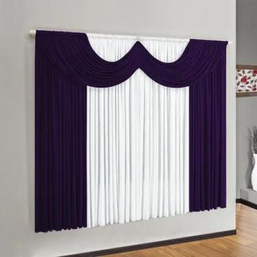 Imagem de Cortina de Malha 3,00m x 2,70m Modelo Paris - Shop Casa Nobre, ROXO/BR