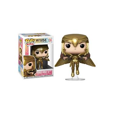 Imagem de Funko Pop Mulher Maravilha (Wonder Woman) Golden Armor Flying 1984 324, Multicor